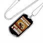 Old Man Who Rides a Horse Horse Necklace Stainless Steel or 18k Gold Dog Tag 24" Chain-Express Your Love Gifts