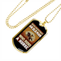 Old Man Who Rides a Horse Horse Necklace Stainless Steel or 18k Gold Dog Tag 24" Chain-Express Your Love Gifts