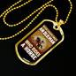 Old Man Who Rides a Horse Horse Necklace Stainless Steel or 18k Gold Dog Tag 24" Chain-Express Your Love Gifts
