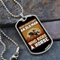 Old Man Who Rides a Horse Horse Necklace Stainless Steel or 18k Gold Dog Tag 24" Chain-Express Your Love Gifts