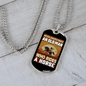 Old Man Who Rides a Horse Horse Necklace Stainless Steel or 18k Gold Dog Tag 24" Chain-Express Your Love Gifts