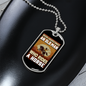 Old Man Who Rides a Horse Horse Necklace Stainless Steel or 18k Gold Dog Tag 24" Chain-Express Your Love Gifts