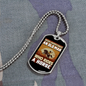Old Man Who Rides a Horse Horse Necklace Stainless Steel or 18k Gold Dog Tag 24" Chain-Express Your Love Gifts
