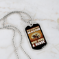 Old Man Who Rides a Horse Horse Necklace Stainless Steel or 18k Gold Dog Tag 24" Chain-Express Your Love Gifts