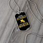 Old Woman Horse Horse Necklace Stainless Steel or 18k Gold Dog Tag 24" Chain-Express Your Love Gifts