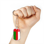Oman Flag Necklace Stainless Steel or 18k Gold Dog Tag 24" Chain-Express Your Love Gifts