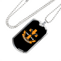 On A Prayer Necklace Stainless Steel or 18k Gold Dog Tag 24" Chain-Express Your Love Gifts