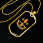 On A Prayer Necklace Stainless Steel or 18k Gold Dog Tag 24" Chain-Express Your Love Gifts