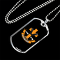 On A Prayer Necklace Stainless Steel or 18k Gold Dog Tag 24" Chain-Express Your Love Gifts