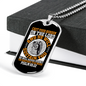 On The Lord Psalm 55:22 Necklace Stainless Steel or 18k Gold Dog Tag 24" Chain-Express Your Love Gifts