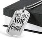 Once Lost Now Found Dog Tag Stainless Steel or 18k Gold 24" Ball Chain-Express Your Love Gifts