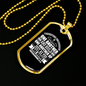 One Another And Build Christian Necklace Stainless Steel or 18k Gold Dog Tag 24" Chain-Express Your Love Gifts