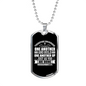 One Another And Build Christian Necklace Stainless Steel or 18k Gold Dog Tag 24" Chain-Express Your Love Gifts