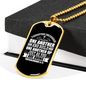 One Another And Build Christian Necklace Stainless Steel or 18k Gold Dog Tag 24" Chain-Express Your Love Gifts