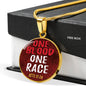 One Blood One Race Acts 17:26 Bible Verse Circle Necklace Stainless Steel or 18k Gold 18-22"-Express Your Love Gifts
