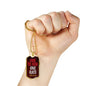 One Blood One Race Acts 17:26 Necklace Stainless Steel or 18k Gold Dog Tag 24" Chain-Express Your Love Gifts