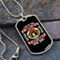 One Dog Pink Necklace Stainless Steel or 18k Gold Dog Tag 24" Chain-Express Your Love Gifts