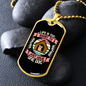 One Dog Pink Necklace Stainless Steel or 18k Gold Dog Tag 24" Chain-Express Your Love Gifts