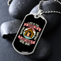 One Dog Pink Necklace Stainless Steel or 18k Gold Dog Tag 24" Chain-Express Your Love Gifts