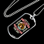 One Dog Pink Necklace Stainless Steel or 18k Gold Dog Tag 24" Chain-Express Your Love Gifts