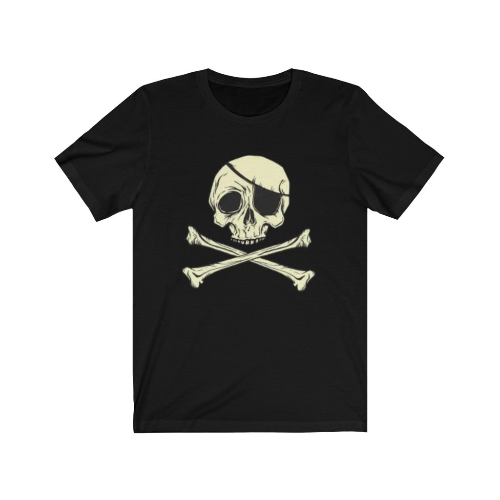 One Eye Pirate Skull Men's TShirt-Express Your Love Gifts