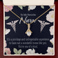 One of a Kind Healthcare Medical Worker Nurse Appreciation Gift Alluring Ribbon Necklace Message Card-Express Your Love Gifts