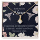 One of a Kind Healthcare Medical Worker Nurse Appreciation Gift Alluring Ribbon Necklace Message Card-Express Your Love Gifts