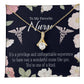 One of a Kind Healthcare Medical Worker Nurse Appreciation Gift Alluring Ribbon Necklace Message Card-Express Your Love Gifts