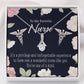 One of a Kind Healthcare Medical Worker Nurse Appreciation Gift Alluring Ribbon Necklace Message Card-Express Your Love Gifts