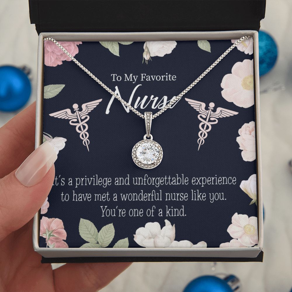 One of a Kind Healthcare Medical Worker Nurse Appreciation Gift Eternal Hope Necklace Message Card-Express Your Love Gifts