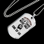 One Of Us Necklace Stainless Steel or 18k Gold Dog Tag 24" Chain-Express Your Love Gifts