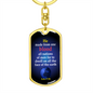 One Race Acts 17:26 Keychain Stainless Steel or 18k Gold Dog Tag Keyring-Express Your Love Gifts