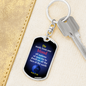 One Race Acts 17:26 Keychain Stainless Steel or 18k Gold Dog Tag Keyring-Express Your Love Gifts