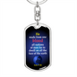 One Race Acts 17:26 Keychain Stainless Steel or 18k Gold Dog Tag Keyring-Express Your Love Gifts