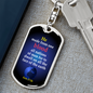 One Race Acts 17:26 Keychain Stainless Steel or 18k Gold Dog Tag Keyring-Express Your Love Gifts