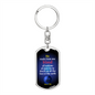 One Race Acts 17:26 Keychain Stainless Steel or 18k Gold Dog Tag Keyring-Express Your Love Gifts