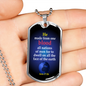 One Race Bible Verse Acts 17:26 Necklace Stainless Steel or 18k Gold Dog Tag 24" Chain-Express Your Love Gifts