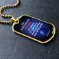 One Race Bible Verse Acts 17:26 Necklace Stainless Steel or 18k Gold Dog Tag 24" Chain-Express Your Love Gifts