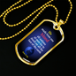 One Race Bible Verse Acts 17:26 Necklace Stainless Steel or 18k Gold Dog Tag 24" Chain-Express Your Love Gifts
