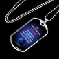 One Race Bible Verse Acts 17:26 Necklace Stainless Steel or 18k Gold Dog Tag 24" Chain-Express Your Love Gifts