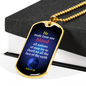 One Race Bible Verse Acts 17:26 Necklace Stainless Steel or 18k Gold Dog Tag 24" Chain-Express Your Love Gifts