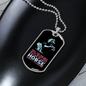 One's Horse Leaping Horse Necklace Stainless Steel or 18k Gold Dog Tag 24" Chain-Express Your Love Gifts