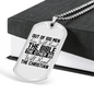 One Will Read Bible Christian Necklace Stainless Steel or 18k Gold Dog Tag 24" Chain-Express Your Love Gifts