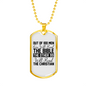 One Will Read Bible Christian Necklace Stainless Steel or 18k Gold Dog Tag 24" Chain-Express Your Love Gifts