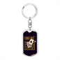 Online Poker Gambler Keychain Stainless Steel or 18k Gold Dog Tag Keyring-Express Your Love Gifts