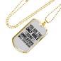 Only Bible Christian Necklace Stainless Steel or 18k Gold Dog Tag 24" Chain-Express Your Love Gifts