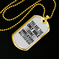 Only Bible Christian Necklace Stainless Steel or 18k Gold Dog Tag 24" Chain-Express Your Love Gifts