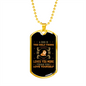 Only Dogs Love You More Necklace Stainless Steel or 18k Gold Dog Tag 24" Chain-Express Your Love Gifts