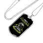 Only Fishing Can Control My Anger Necklace Stainless Steel or 18k Gold Dog Tag 24" Chain-Express Your Love Gifts