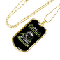 Only Fishing Can Control My Anger Necklace Stainless Steel or 18k Gold Dog Tag 24" Chain-Express Your Love Gifts